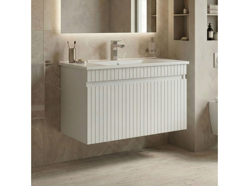 Meuble Vasque "Tivoli 85" - 85 x 45 x 57 cm - Matte White