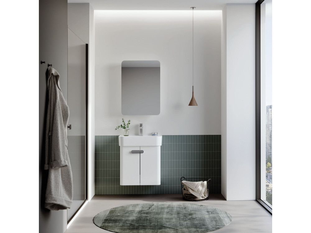 Meuble Vasque "Orbit 55" - 55 x 38 x 62 cm - White