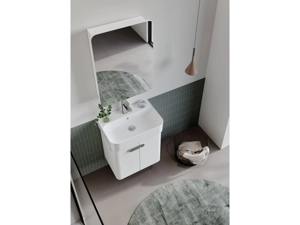 Meuble Vasque "Orbit 55" - 55 x 38 x 62 cm - White
