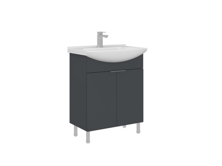 Meuble Vasque "Purus 65" - 65 x 50 x 83 cm - Matte Anthracite