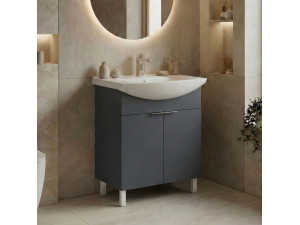Meuble Vasque "Purus 65" - 65 x 50 x 83 cm - Matte Anthracite 2