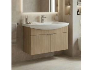 Meuble Vasque "Purus 80" - 80 x 50 x 58 cm - Sonomo Oak 2