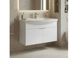 Meuble Vasque "Purus 80" - 80 x 50 x 58 cm - White 2
