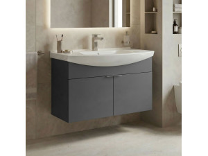 Meuble Vasque "Purus 80" - 80 x 50 x 58 cm - Matte Anthracite 2