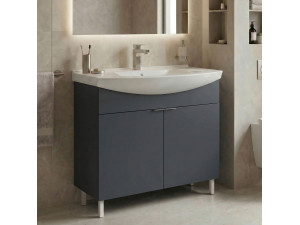 Meuble Vasque "Purus 80" - 80 x 50 x 83 cm - Matte Anthracite 2