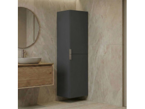 Armoire de Salle de Bain "Purus Desna 40" - 40 x 32 x 138 cm - Matte Anthracite 2