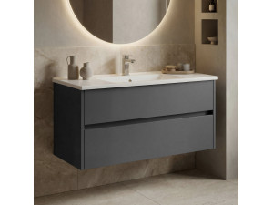 Meuble Vasque "Side 100 v3" - 100 x 45 x 52 cm - Matte Anthracite 2