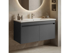 Meuble Vasque "Side 100 v3" - 100 x 45 x 52 cm - Matte Anthracite 2
