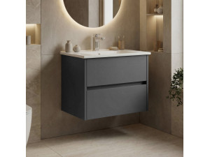 Meuble Vasque "Side 65 v2" - 65 x 45 x 52 cm - Matte Anthracite 2