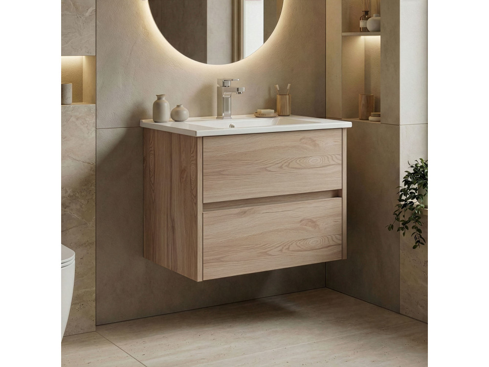 Meuble Vasque "Side 65 v2" - 65 x 45 x 52 cm - Oak