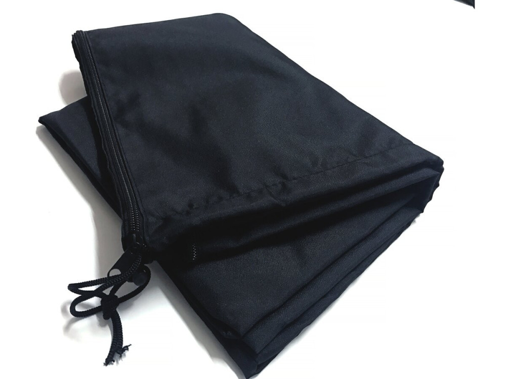 Parasol jardin déporté en aluminium "Sky 4" - 3 x 4 m - Taupe - Avec Housse de protection