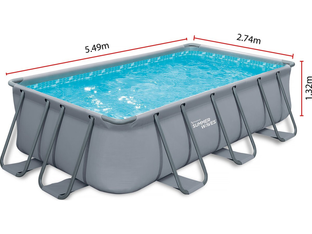 Piscine tubulaire LUDO 3 - 5.49 x 2.74 x 1.32 m - filtration 5.29 m3/h