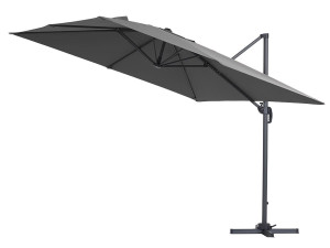 Parasol jardin déporté "Sun 3" - 3 x 3 m - Gris 2