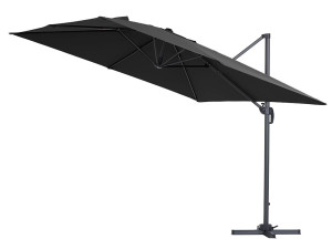 Parasol jardin déporté alu "Sun 3" 3 x 3 m - Noir 2