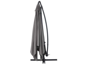 Parasol jardin déporté  Alu "Ilios 3" - Carré - 3 x3 m - Gris 2