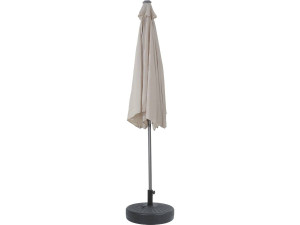 Parasol jardin droit Alu "Sol" - Rond - Ø 3m - Ecru - Avec pied à lester 2