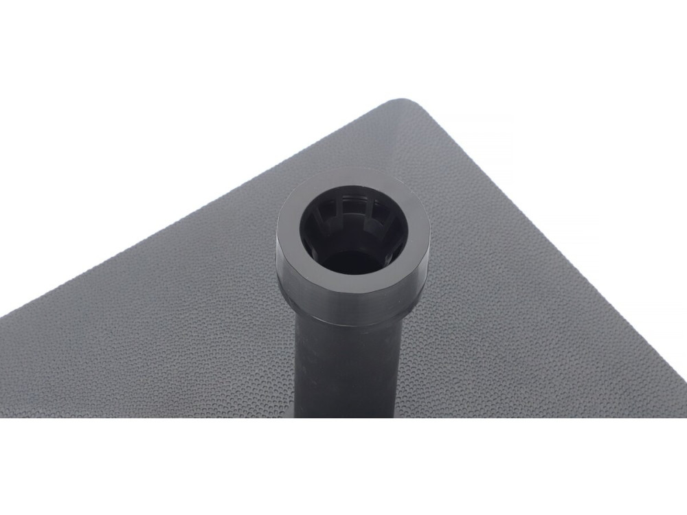 Pieds de parasol a lester 45 x 45 cm avec roulettes - 18 kg - Noir