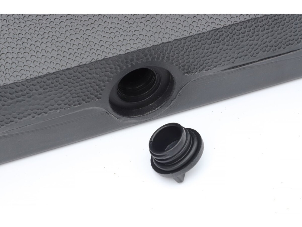 Pieds de parasol a lester 45 x 45 cm avec roulettes - 18 kg - Noir