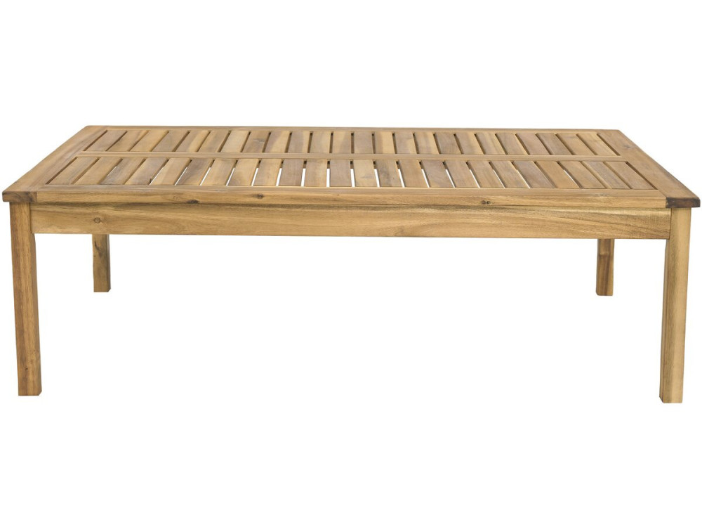Salon de jardin en bois d'acacia avec coussins "Chilwell" - 5 places - Beige
