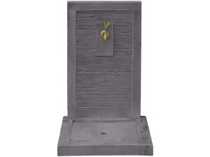 Fontaine "ETNA" - en pierre - 57 x 42 x 87 cm - Grise