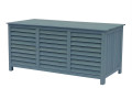 Coffre de jardin en bois "Macao" - 130 x 64 x 60 cm - Marron - Bleu Ciel