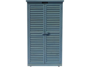 Armoire de jardin "Space" - 87 x 46.5 x 160 cm - Bleu ciel 2