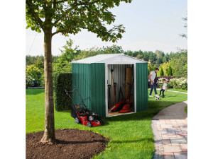 Abri de jardin métal "Rosas" - 2,71 M² - Vert 2