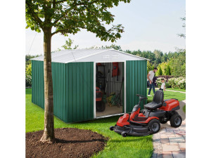 Abri de jardin métal "Rosas" - 7,06 M² - Vert 2