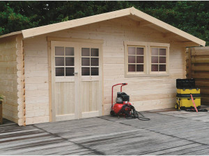 Abri jardin bois "Vernier" - 34.84 m² - 6.05 x 5.75 x 2.53 m - 28 mm 2