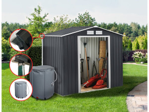Gouttière pour abri de jardin en métal de 6 à 13 m2 2