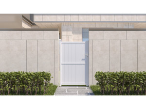 Portillon aluminium "Lola" - 101.2 x 155.9 cm - Blanc 2