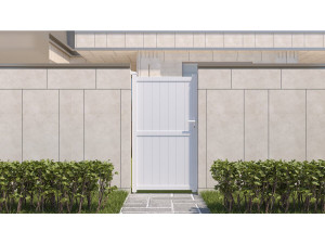 Portillon aluminium "Lola" - 101.2 x 180.9 cm - Blanc 2