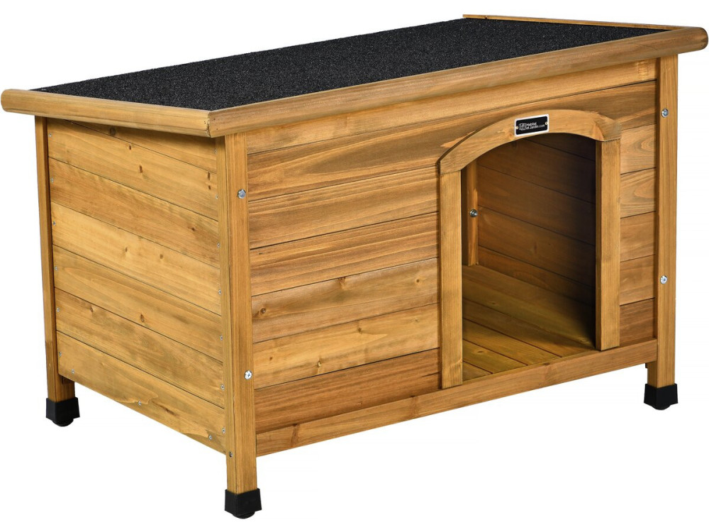 Niche pour chien en bois "Max" - 85 x 57 x 58 cm - Marron