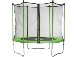 Trampoline "Yoopi 2" - Ø 1.80 m - avec filet + échelle + couverture + kit d'ancrage 2