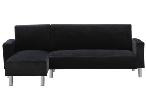 Canapé d'angle tissu réversible "Rio" - 4 places - Gris anthracite 2