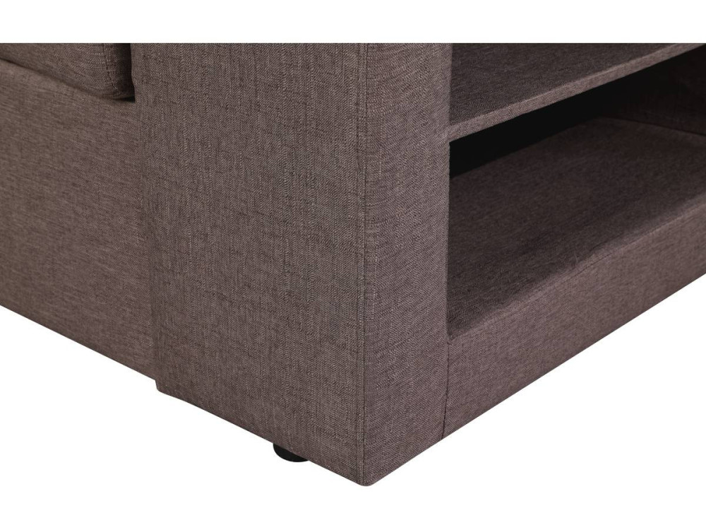 Canapé d'angle convertible/réversible "Axel" - 3 places - Taupe