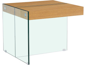 Table basse "Agrigento" - 60 x 60 x 50 cm - Finition chêne 2