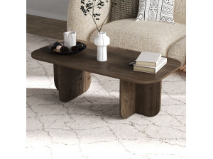 Table basse en bois "Becaj" - 120 x 60 x 41 cm - Noyer 2