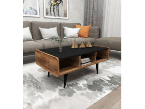 Table basse en bois "Line " - 90 x 56 x 40 cm - Noyer clair 2