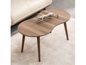 Table basse en bois "Moon" 99 x 54 x 45 cm - Noyer 2