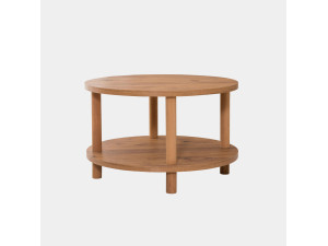 Table basse ronde en bois "Roby" - 70 x 70 x 43 cm - Marron