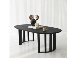 Table basse en bois "Elysia" - 120 x 60 x 40 cm - Noir 2