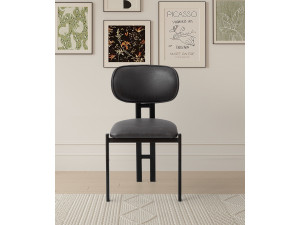 Ensemble de chaises (2 pièces) en métal "Muriz" - Anthracite 2
