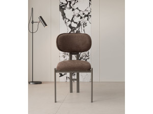 Ensemble de chaises (2 pièces) en métal "Muriz"  - Brun 2