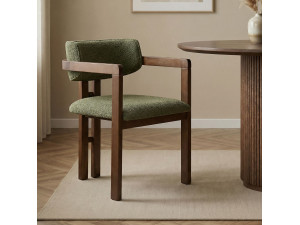 Chaise en bois "Toscana" - 54 x 54 x 76 cm - Vert 2