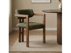 Chaise en bois "Toscana" - 54 x 54 x 76 cm - Vert 2