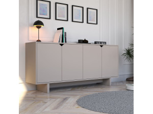 Buffet en bois "Oz" - 180 x 40 x 81 cm - Beige 2