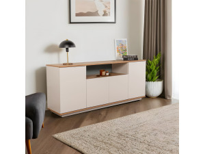 Buffet en bois "Arista" - 180 x 44 x 75 cm - Beige 2