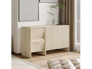 Buffet en bois "Laris 130" - 130 x 44 x 82 cm - Travertin 2