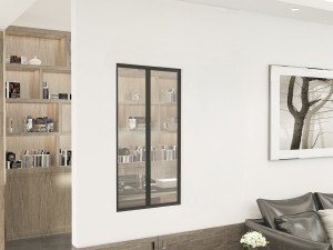 Verrière atelier en aluminium "Panorama" - 60 x 105 cm - Noir 2